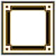 image 4 of Art deco black & gold (Picture Frame) White | S