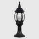 image 3 of ValueLights Modern Black IP44 Rated Outdoor Garden Lantern Style Lamp Post Pillar Light