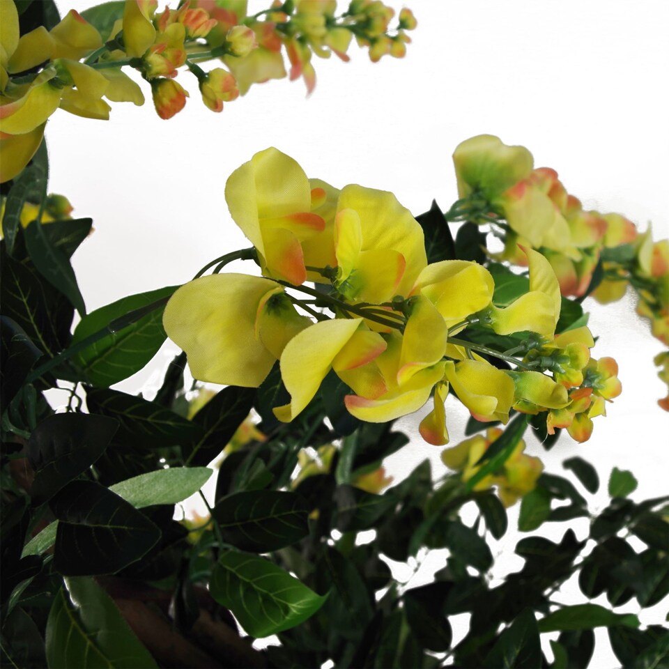 image 1 of Artificial Wisteria Tree 120cm Artificial Yellow Trunk