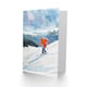 image 2 of Winter Sport Snow Ski Skiing Alps Watercolour Birthday Card