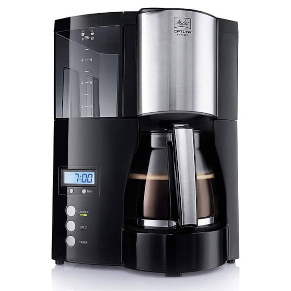 image 1 of Melitta Optima Timer Black Filter Coffee Machine