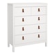 image 1 of Barcelona Chest 3+2 Drawers in White