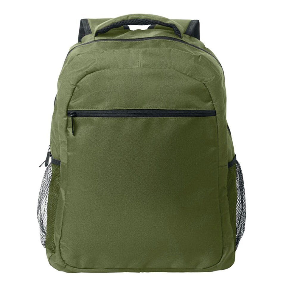 image 1 of MidOcean Puter / Topper Plain RPET Laptop Backpack - Army Green - One Size Green