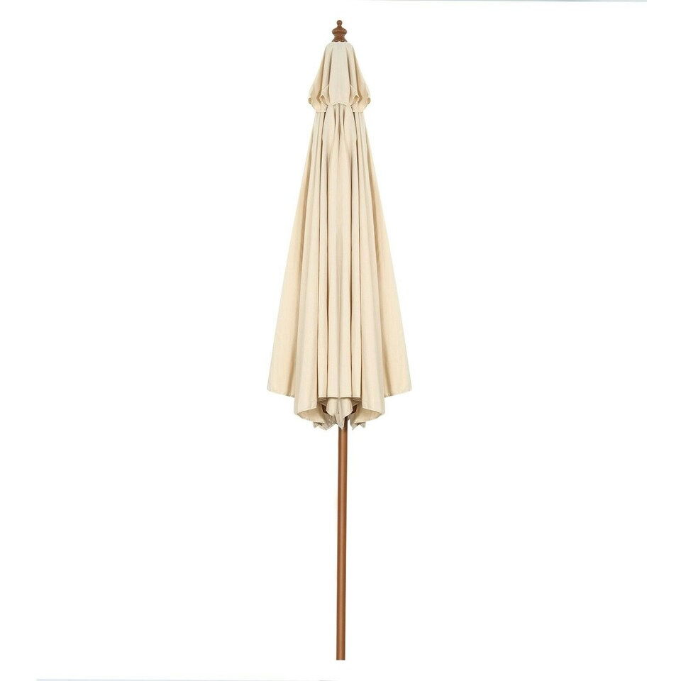 image 1 of COSTWAY 3M Outdoor Patio Umbrella Garden Parasol w/ 8 Ribs N/A