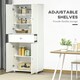 image 4 of HOMCOM Tall Kitchen Storage Cabinet Cupboard w/ Drawer for Dining Room White