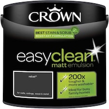 Crown Easyclean Matt Emulsion 2.5L Rebel