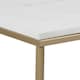 image 4 of Alisma Coffee Table with White Marble Top