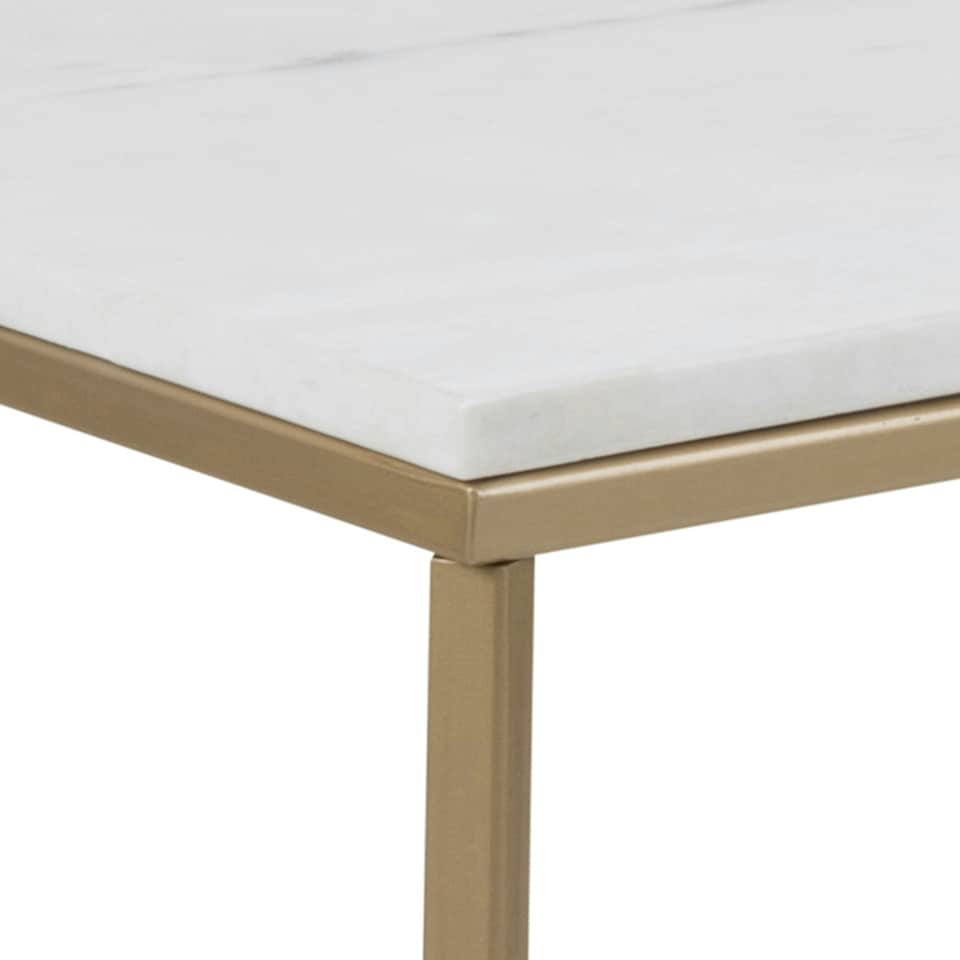 image 1 of Alisma Coffee Table with White Marble Top