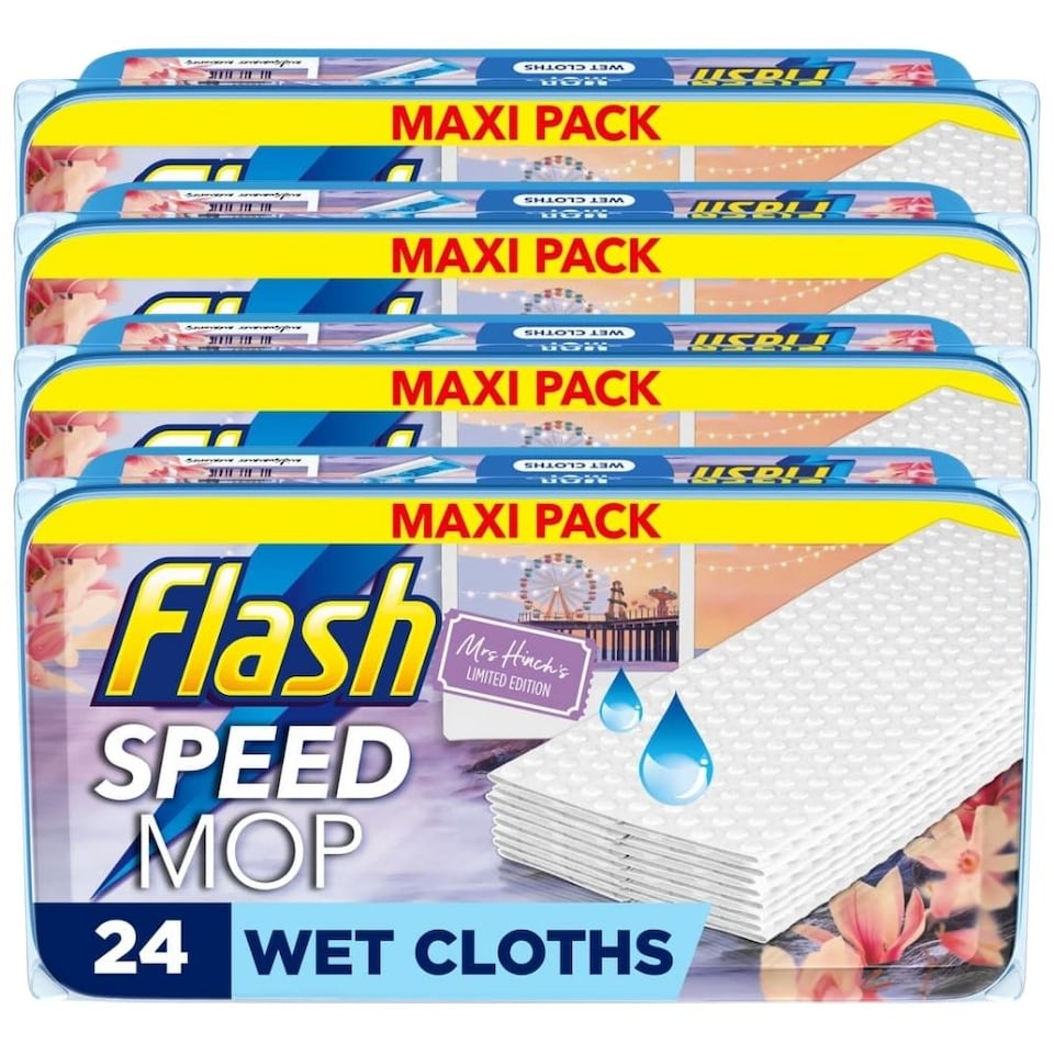 image 1 of Flash Speedmop 24 Refill Pads Mrs Hinch's Midsummer Memories