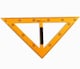 image 1 of 40cm Plastic School Teaching Triangle Rulers with Removable Handle