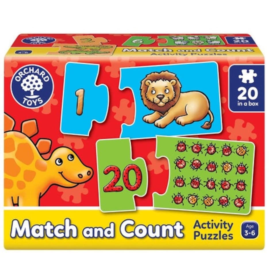 image 1 of Orchard Toys Match And Count Jigsaw Puzzles