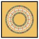 image 2 of Orange circle ornament. round frame (Picture Frame) Brown | Oak | S