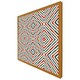 image 4 of Repeated squares and rhombuses ornamental abstract tribal motif (Picture Frame) Black | XL