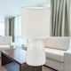 image 4 of First Choice Lighting Cleo Set of 2 White Ceramic 26cm Lamps With Shades White | White