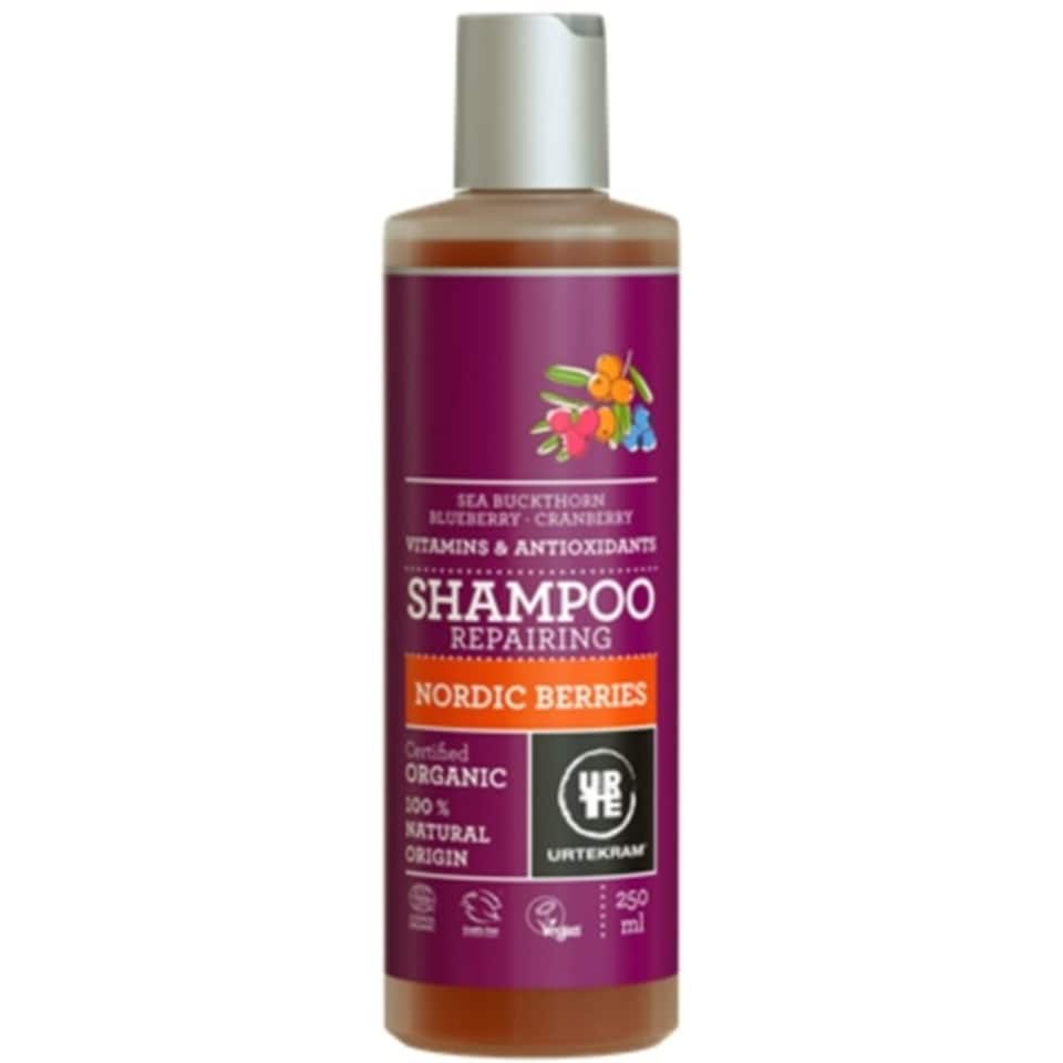 Nordic Berries Shampoo for Normal Hair, Organic 250ml (Urtekram)
