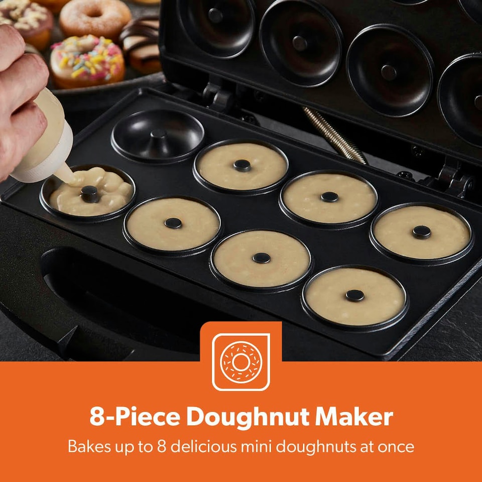 image 1 of GEEPAS 750W Doughnut Maker Machine, 8 Hole