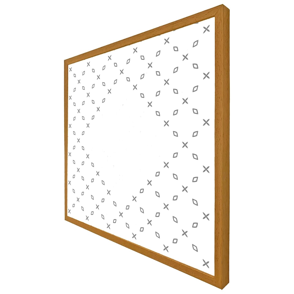 image 1 of Crosses & diamonds (Picture Frame) White | XL