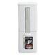 image 1 of Living and Home Slim Plastic Trash Can with Toilet Brush Set White