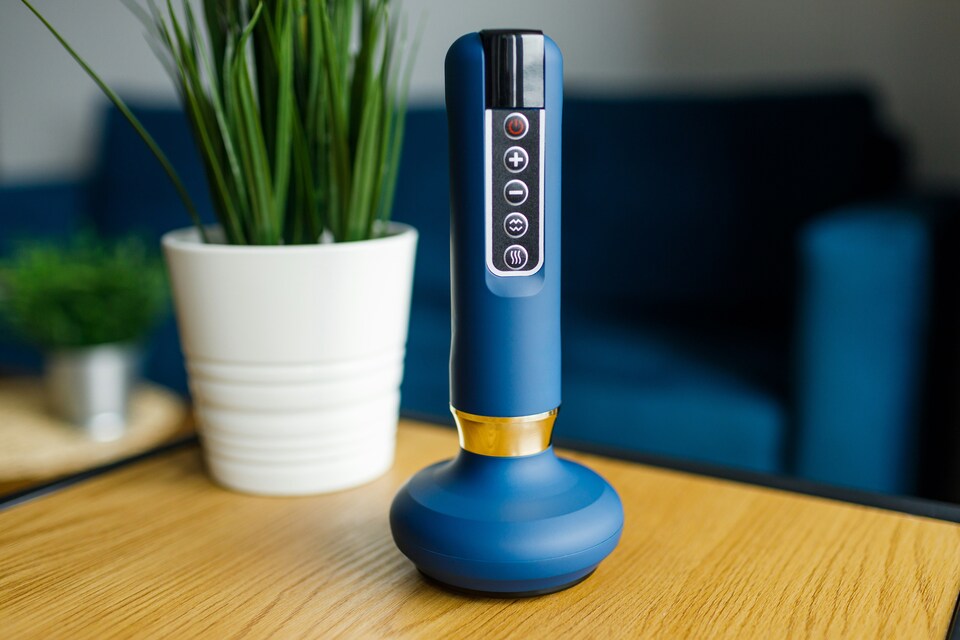 image 1 of Medivon Halley Handheld Massager Blue