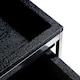image 3 of Pacific Nest Of 2 Tables Faux Shark Skin Black