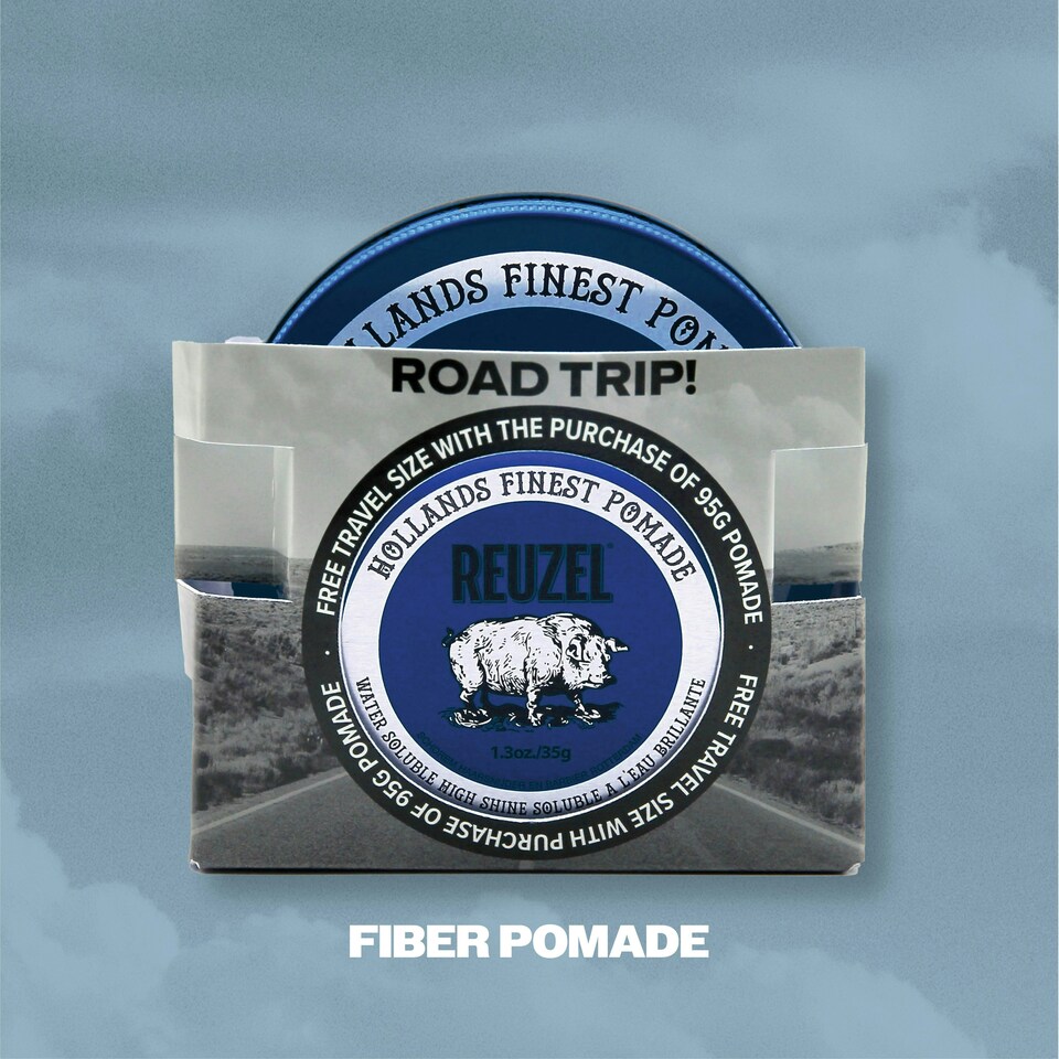 image 1 of Reuzel Road Trip - Fiber Pomade 95g and 35g GIFT SET