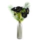 image 4 of Glass Vase Smoke Grey Diamond Tall Glass Vase 50cm Botanik | Grey | 50