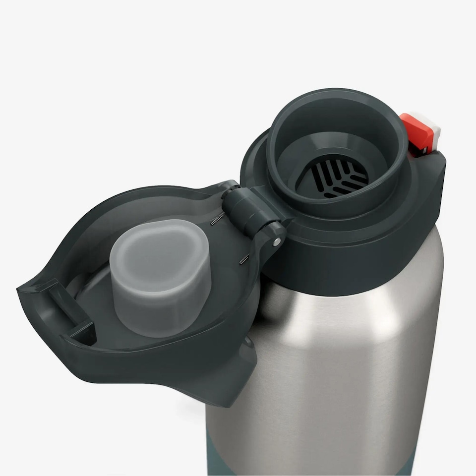 image 1 of Decathlon 0.5L stainless steel insulated flask 900 with quick-release cap for hiking