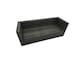 image 4 of Fimous Rattan Garden Furniture Patio Furniture Sets with Corner Sofa 2 Chairs Square Coffee Table 3 Footstools Dark Grey Mixed