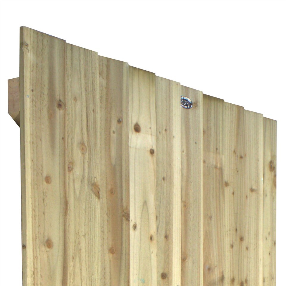 image 1 of Flat Top Wooden Garden Gate 6ft x 3.5ft Feather Edge Semi-Braced Treated Door