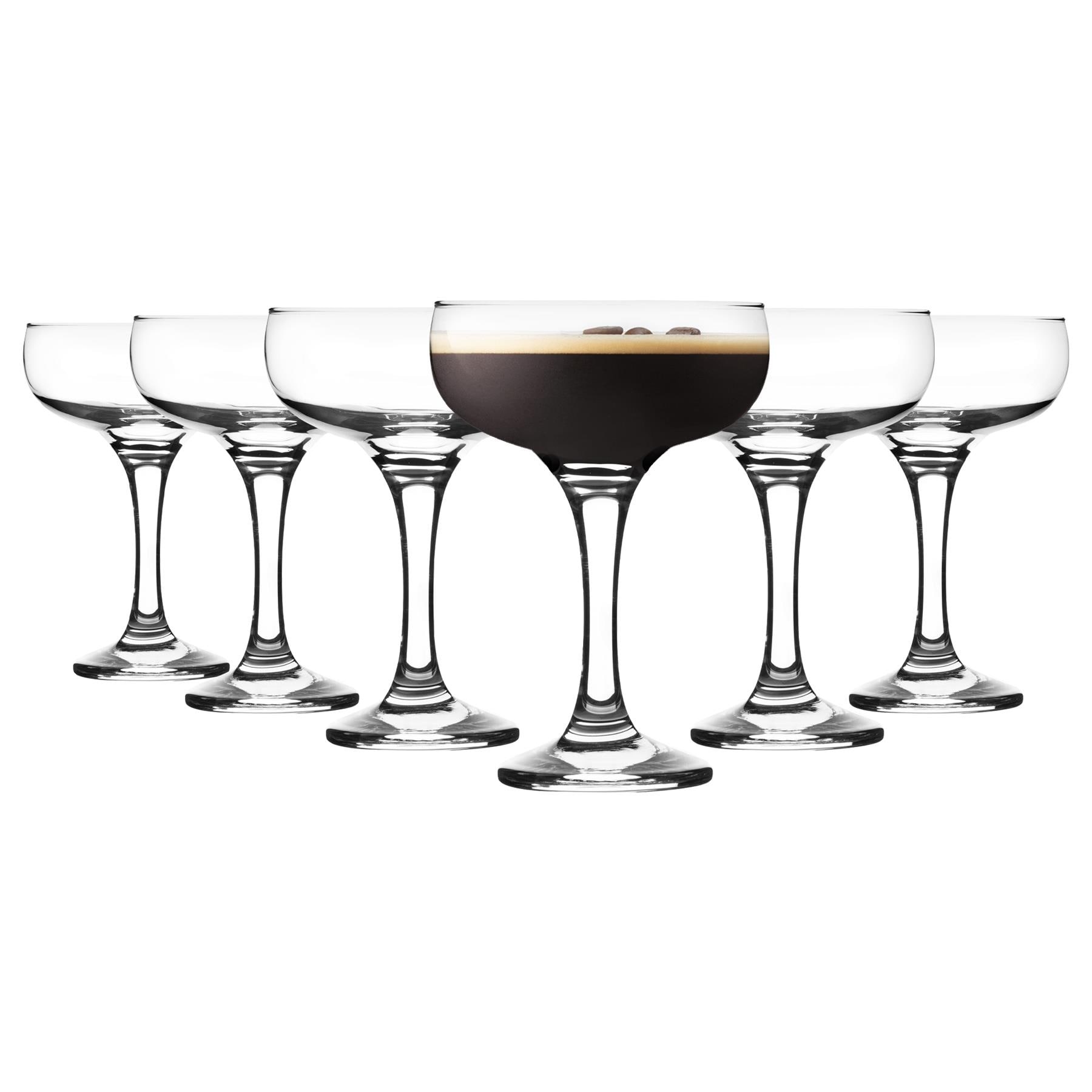 Rink Drink Espresso Martini Glasses - 200ml - Clear - Pack of 12
