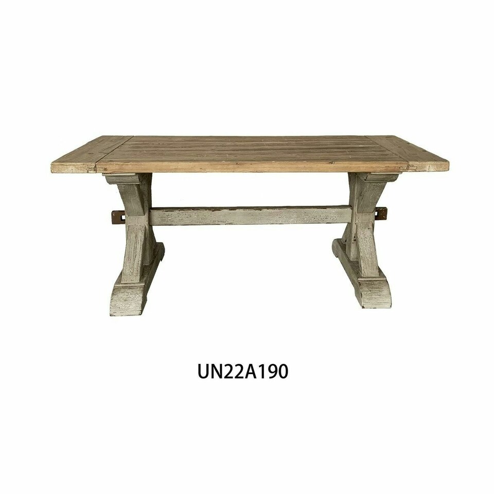 image 1 of Dining Table DKD Home Decor 180 x 80 x 76 cm Fir Natural Wood N/A