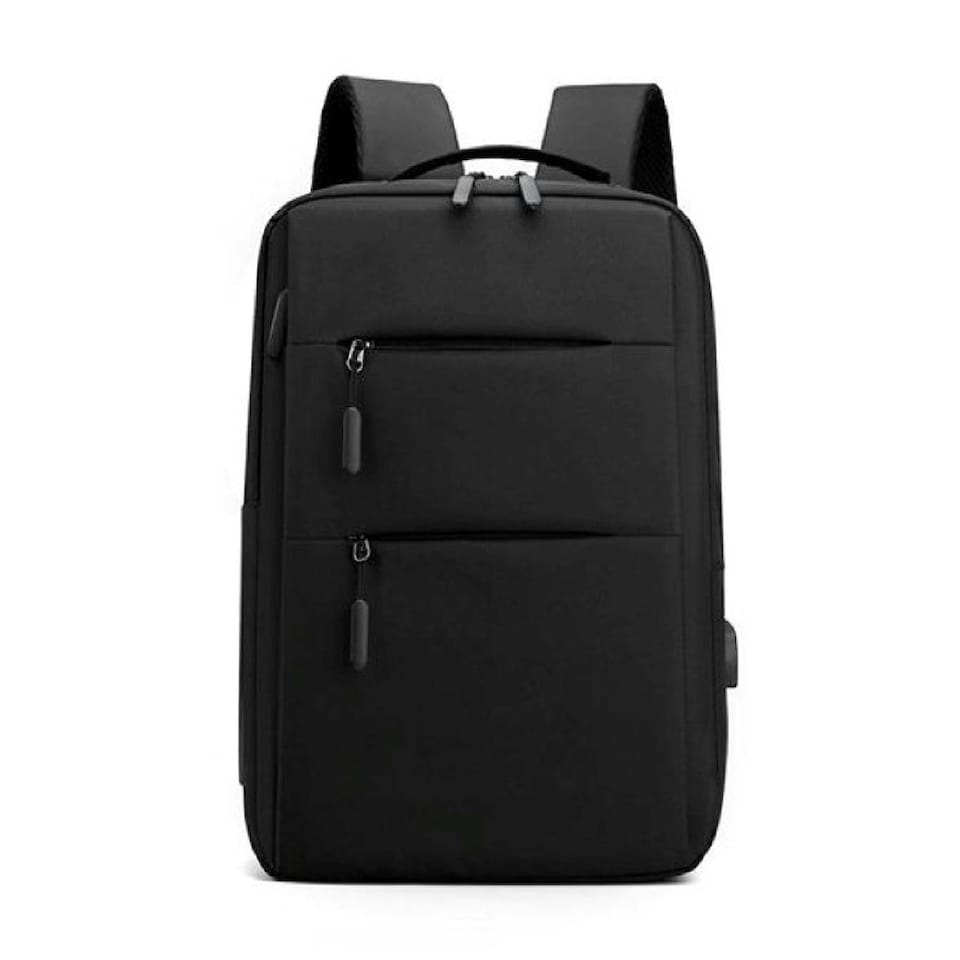 image 1 of Groov-e GVPC12BK Laptop Backpack with 5 Compartments & USB Port - Black