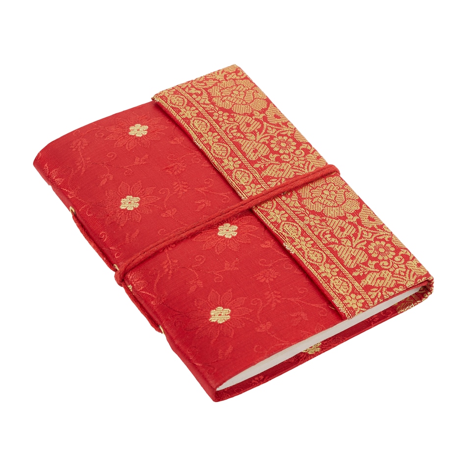 image 1 of Medium Sari Fabric Notebook