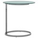 image 1 of Interiors by Premier End Table With White Marble Effect Top Silver