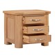 image 1 of Bologna Bedside with 3 Drawers - L38 x W45 x H60 cm - Oak