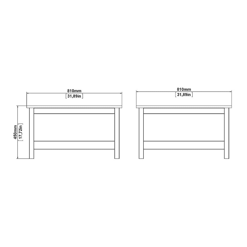 image 1 of Madrid Coffee Table in Matt Black