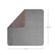 image 2 of Nicoman Reversible Dual-Colour PVC Shower Mat - 53cm x 53cm | Grey | Grey/Brown | Square 53x53cm
