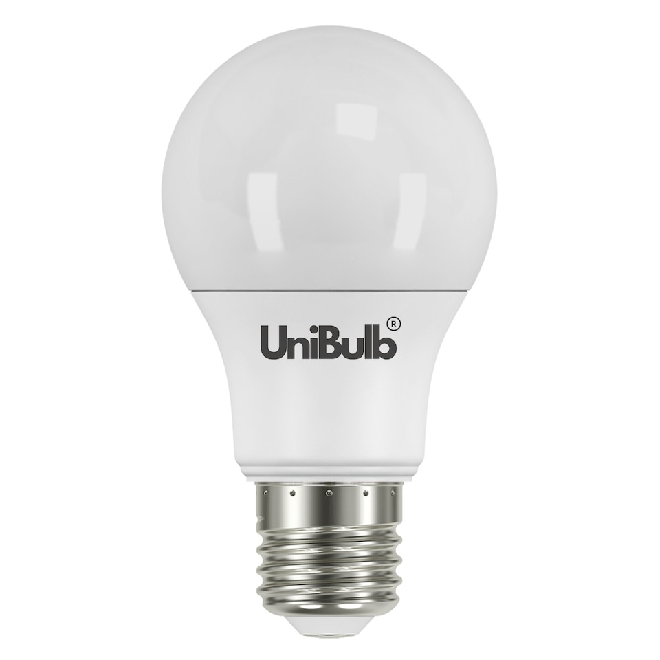 image 1 of UniBulb LED GLS E27 806lm 7.3W 2700K (Warm White) Light Bulb - Pack of 2