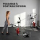 image 8 of SPORTNOW Folding Exercise Bike with Resistance Bands