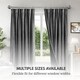 image 8 of Lister Cartwright 25mm Polished Steel Industrial Pipe Extendable Curtain Pole Heavy Duty Metal Curtain Rod with Rings(120-320 cm)