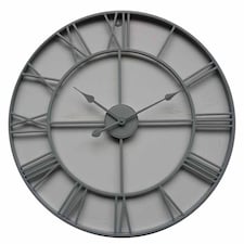 Skeleton Wall Clock - Metal - L5 x W70 x H70 cm - Grey Grey