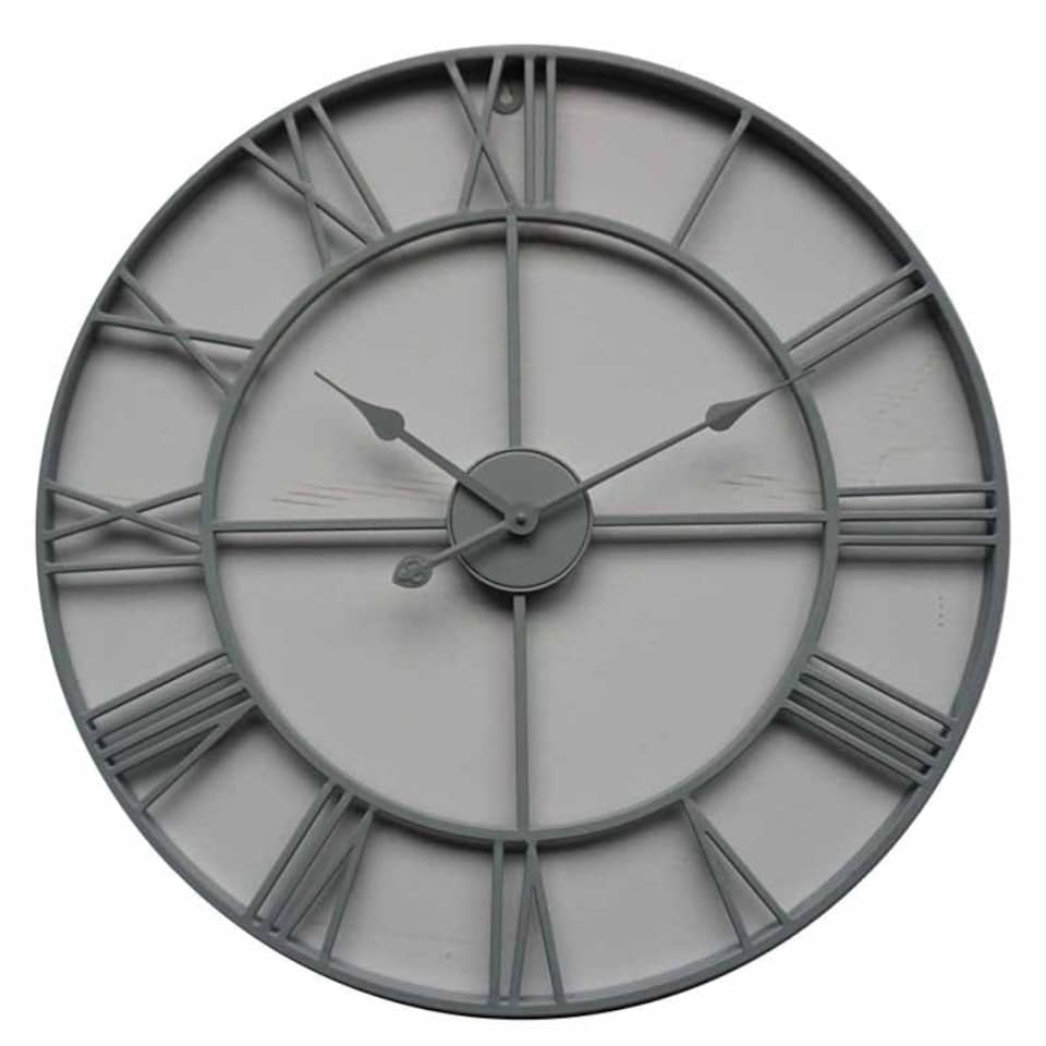Skeleton Wall Clock - Metal - L5 x W70 x H70 cm - Grey Grey