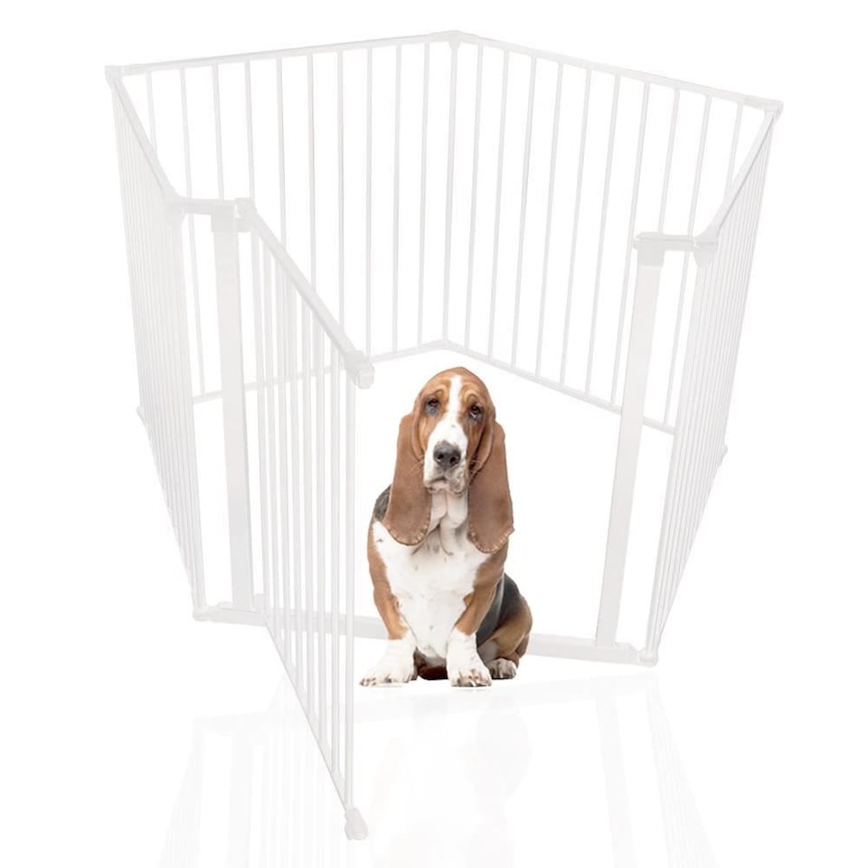 image 1 of Bettacare Pet Pen with Mat, Pentagon, 5 x 72cm, White, 70cm High | White
