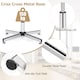 image 8 of COSTWAY Home Office Chair Swivel Desk Chair Height Adjustable Task Vanity Chair-Grey