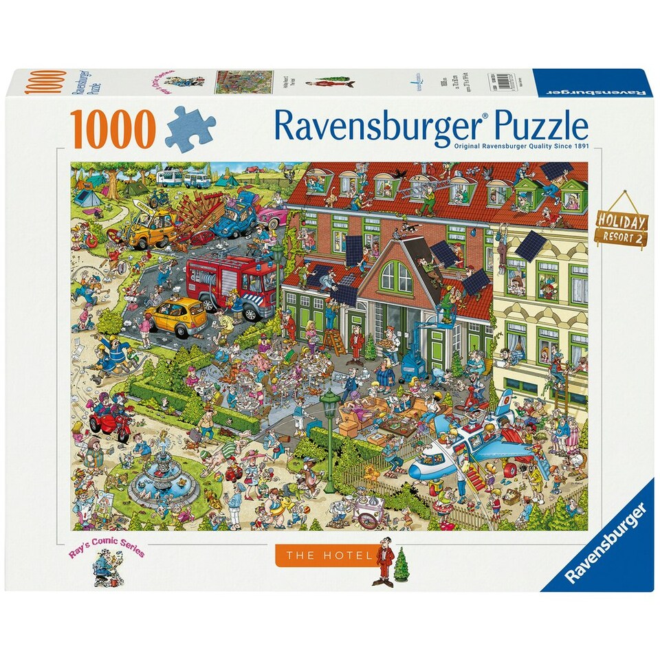 image 1 of Ravensburger Ray’s Comic Series The Hotel 1000 Piece Jigsaw Puzzle