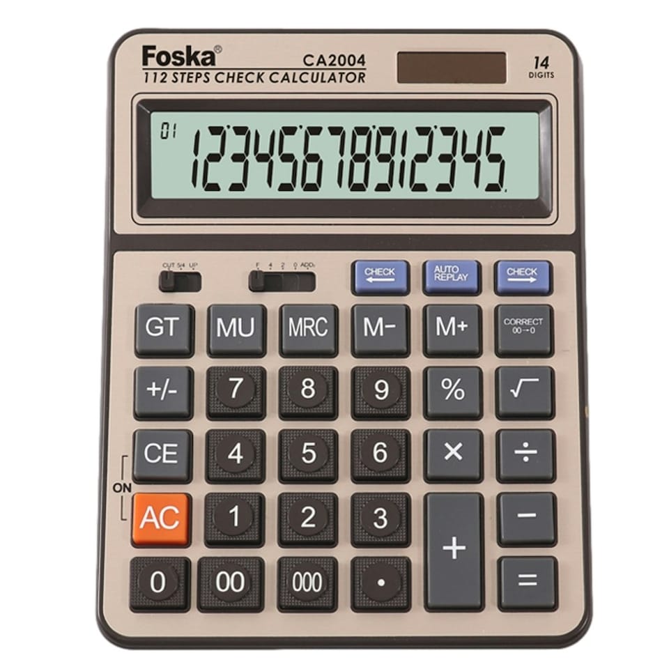 image 1 of Foska Two Way Power 14 Digit Calculator