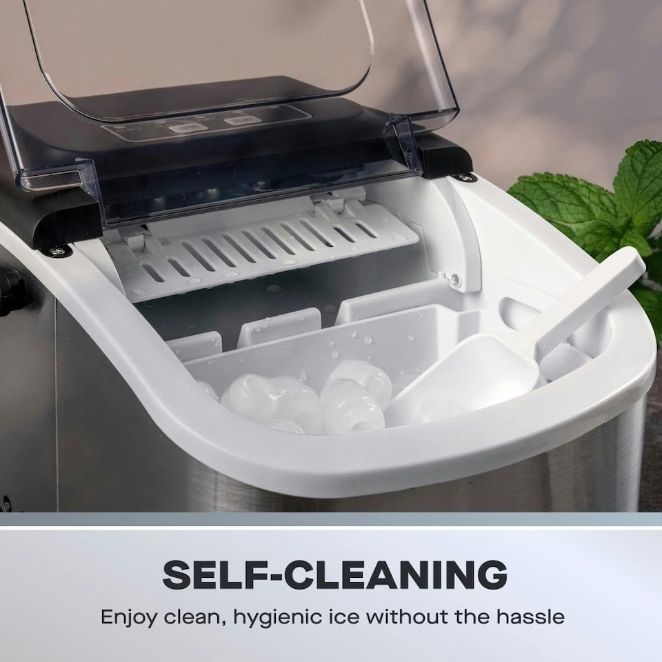 image 1 of Daewoo Compact Counter top Ice Cube Maker Machine Making 12Kg 9 Blocks in 6 Mins