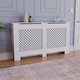image 1 of Vida Designs Oxford Radiator Cover Painted MDF Cabinet, White, 152cm