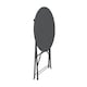 image 4 of Charles Bentley Folding Metal Bistro Set for Patio or Garden - Dark Grey