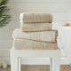 image 1 of Quik Dri Absorbent Cotton Soft Rapid Drying Towels Cream | Stone | Bath sheet